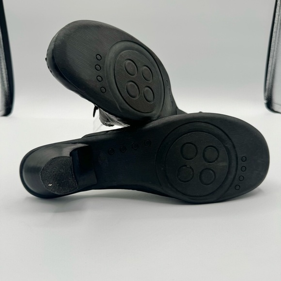 MPULSE DARK BROWN CHOCOLATE MULE  KITTEN HEELS LEATHER SHOE Y2K VINTAGE SHOES 40 - Picture 11 of 17